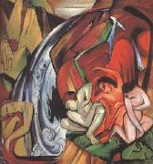 Franz Marc The Waterfall (mk34) oil on canvas